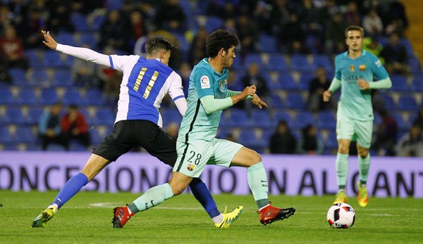 Carles Aleñá i kamp mod Hércules i Copa del Rey